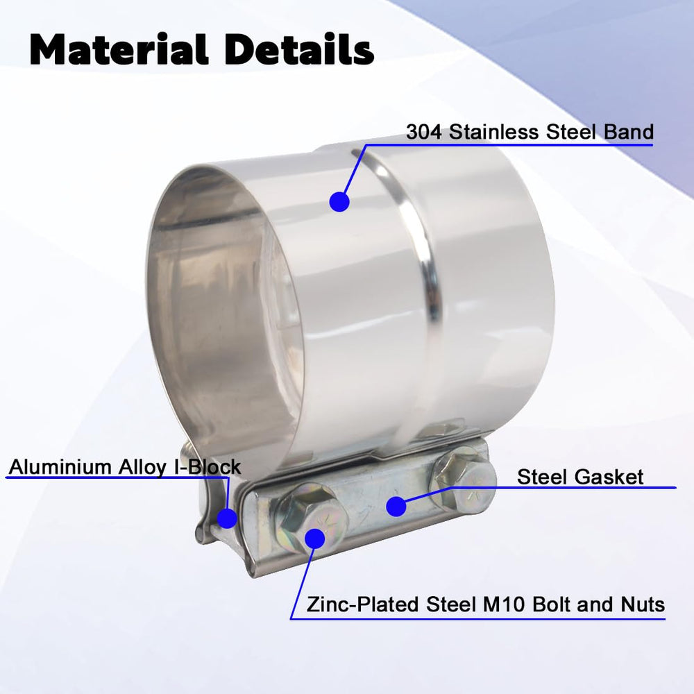 eLifecenter stainless steel band clamp offering corrosion resistance under heat