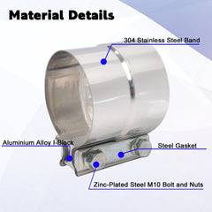 eLifecenter stainless steel band clamp offering corrosion resistance under heat