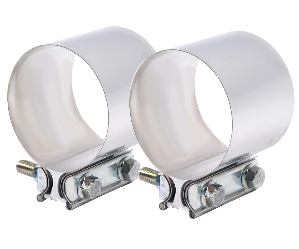 Elifecenter 4in exhaust clamp band shows sturdy stainless construction for a secure seal.