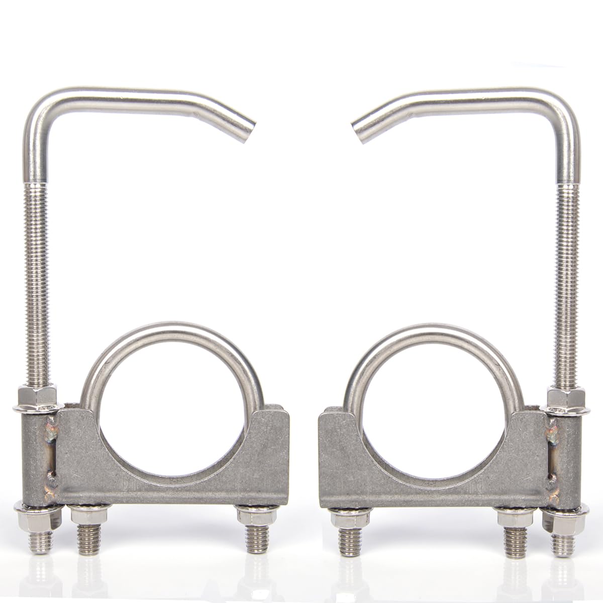 eLifecenter exhaust clamp 2.5in close-up demonstrates secure mounting capability