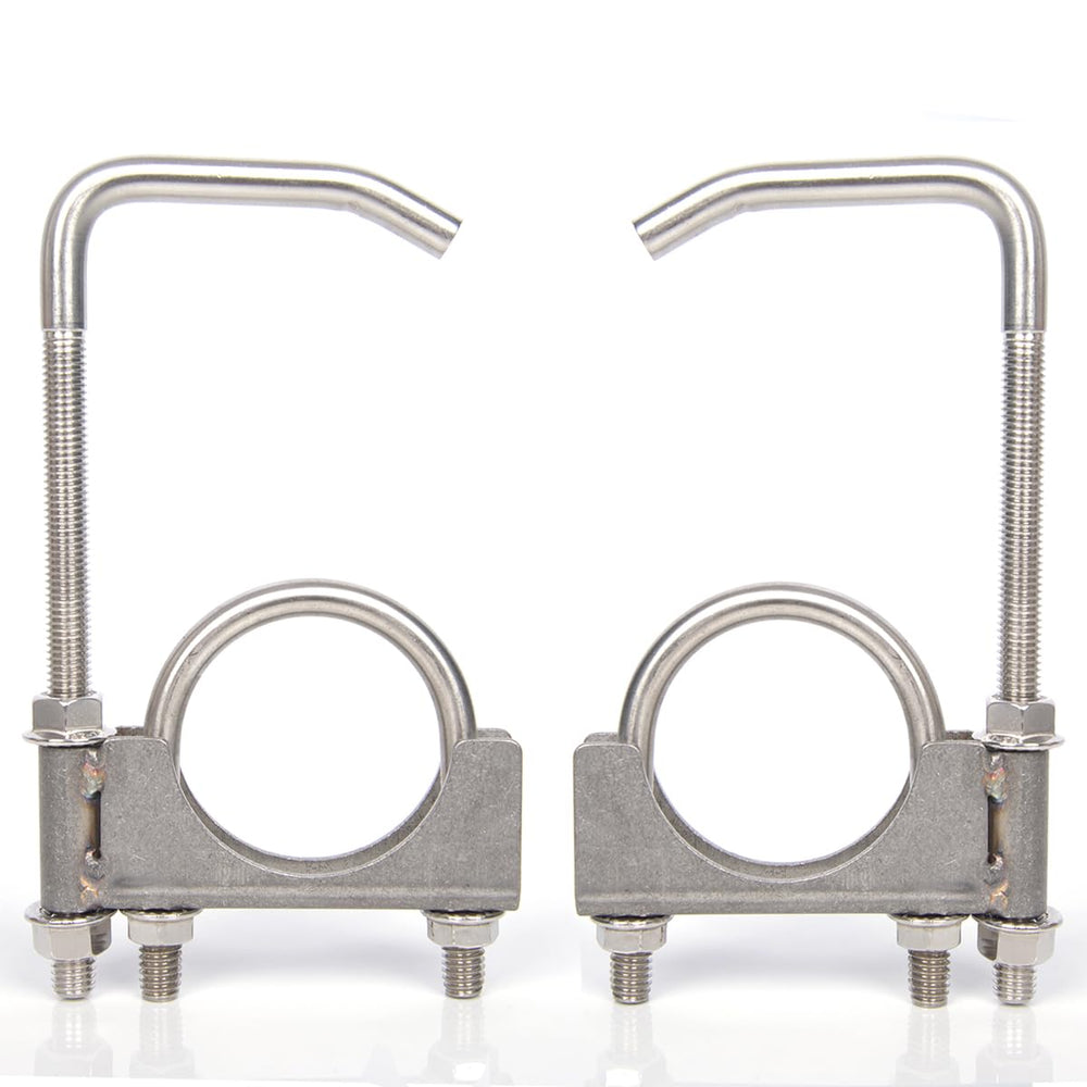eLifecenter exhaust clamp 2.5in close-up demonstrates secure mounting capability