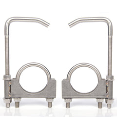 eLifecenter exhaust clamp 2.5in close-up demonstrates secure mounting capability
