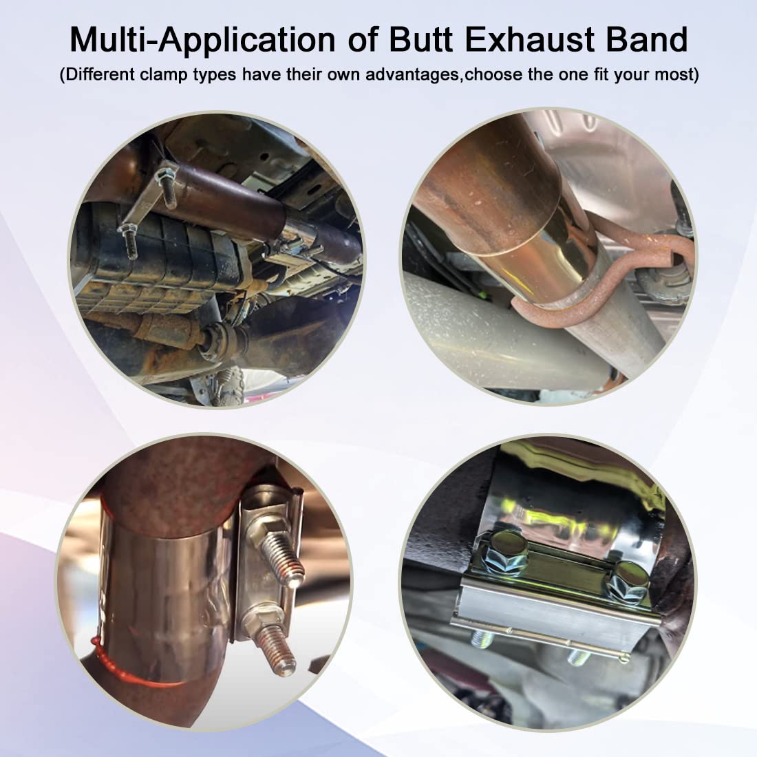 Elifecenter easy-install clamp kit suitable for 4-inch pipes and quick sealing.