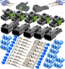elite-citi metri-pack 280 2-pin sealed connector for weatherproof vehicle connections.