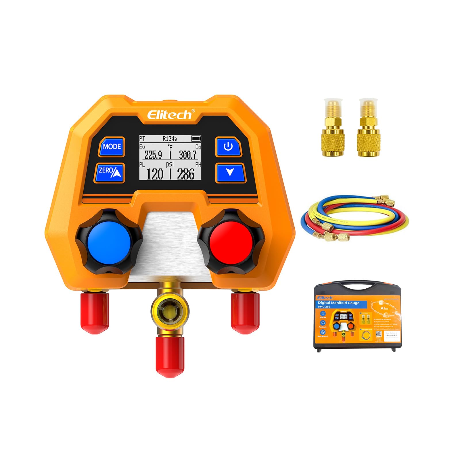 Elitech DMG-2SE with LCD display for precise readings during HVAC diagnostics