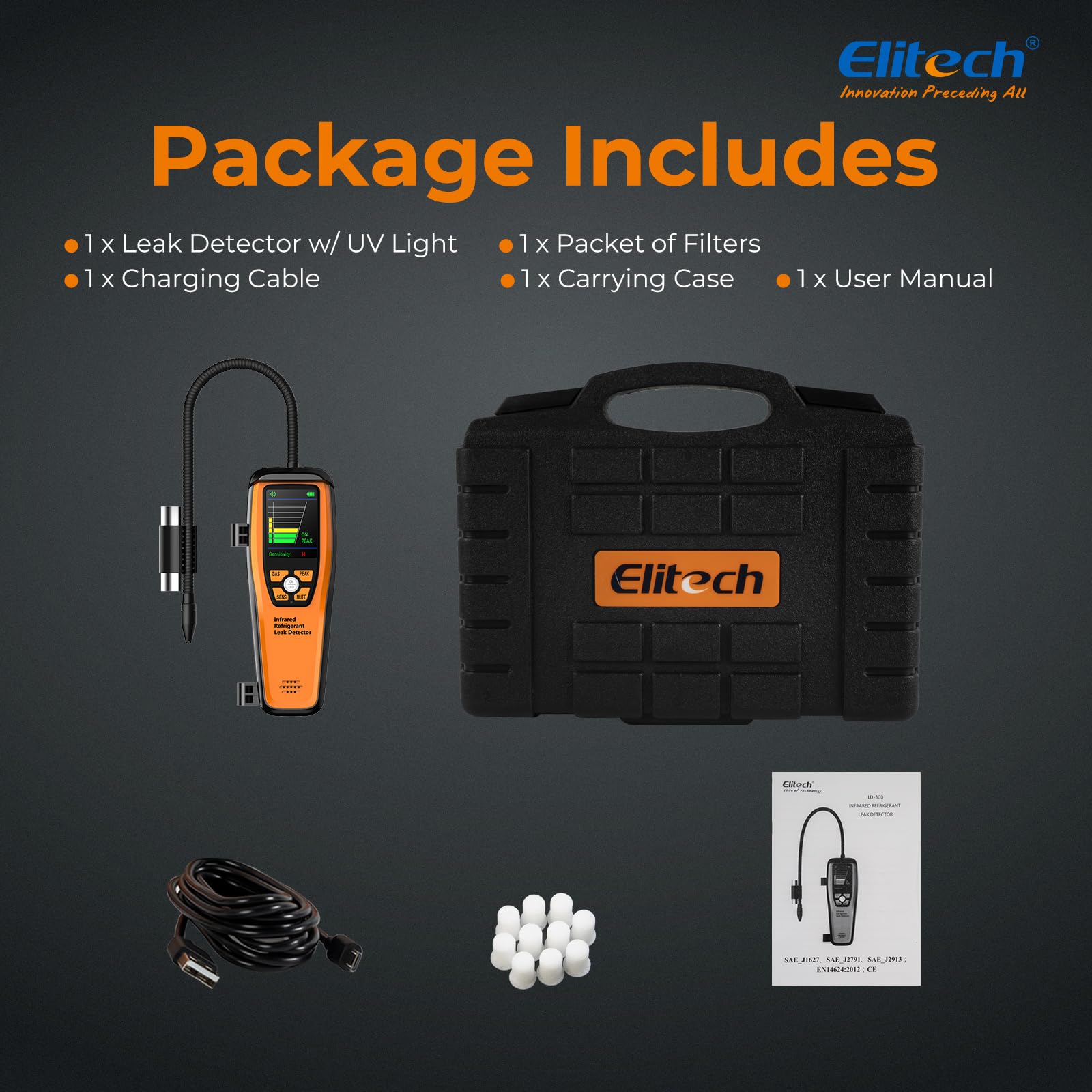 Elitech ILD-300 aids professionals in automotive and HVAC applications.