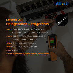 Elitech ILD-100H quick operation buttons mute buzzer for efficient checks.