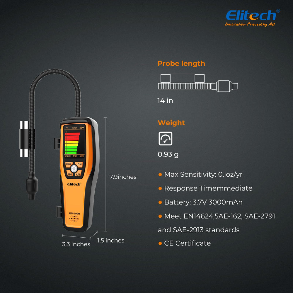 Elitech ILD-100H rapid response supports fast service calls.