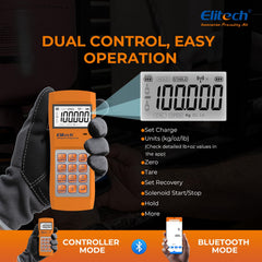 Elitech LMC-210 display modes show lbs, kgs, and oz for versatile measurements.
