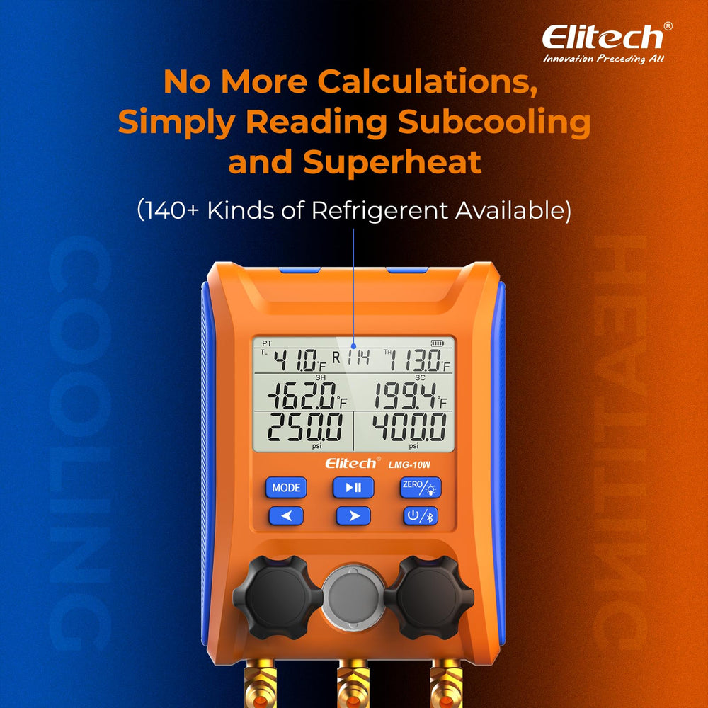 Elitech LMG-10W app interface streamlines control and data logging.