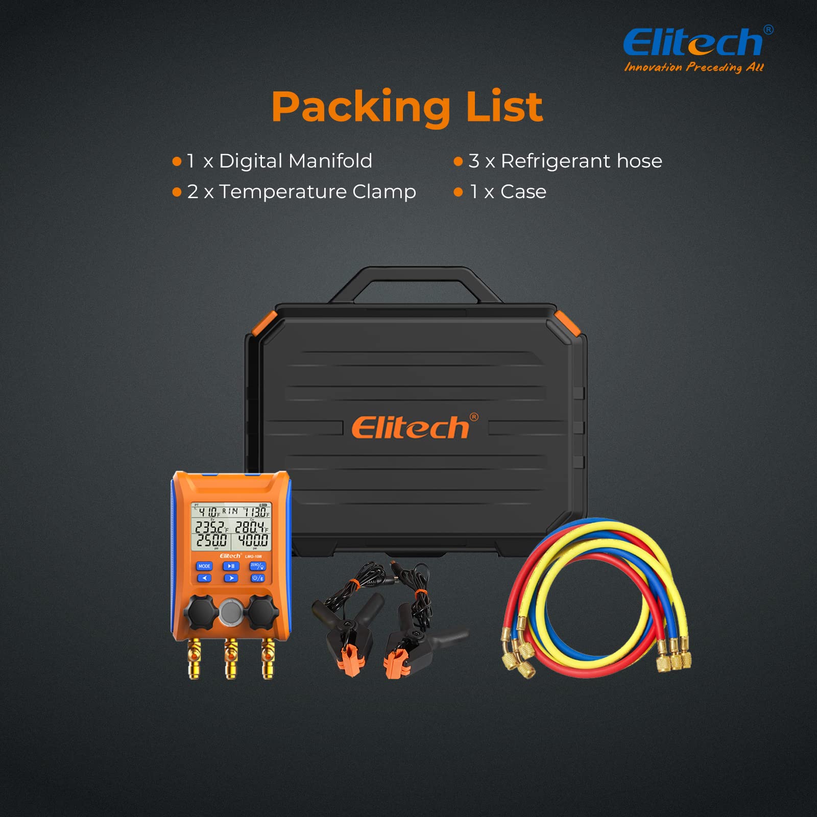 Elitech LMG-10W back panel and hanging hook facilitate convenient onsite use.