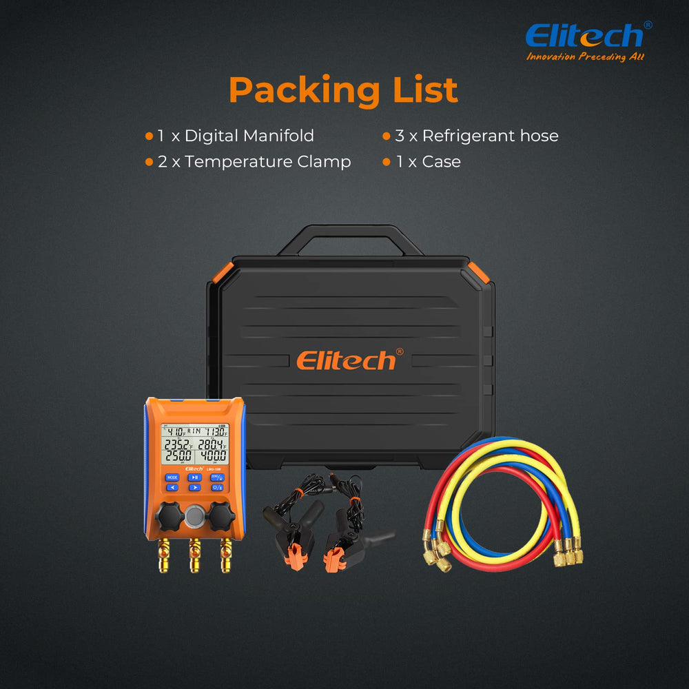 Elitech LMG-10W back panel and hanging hook facilitate convenient onsite use.