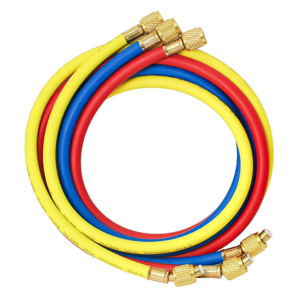 Elitech hose with 800 psi working pressure for safe use.