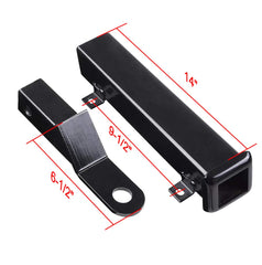 ELITEWILL 2-inch receiver ready for universal trailer balls.
