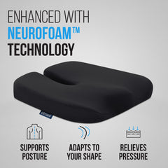Elmara NeuroFoam technology cushions contour to the body for even weight distribution.