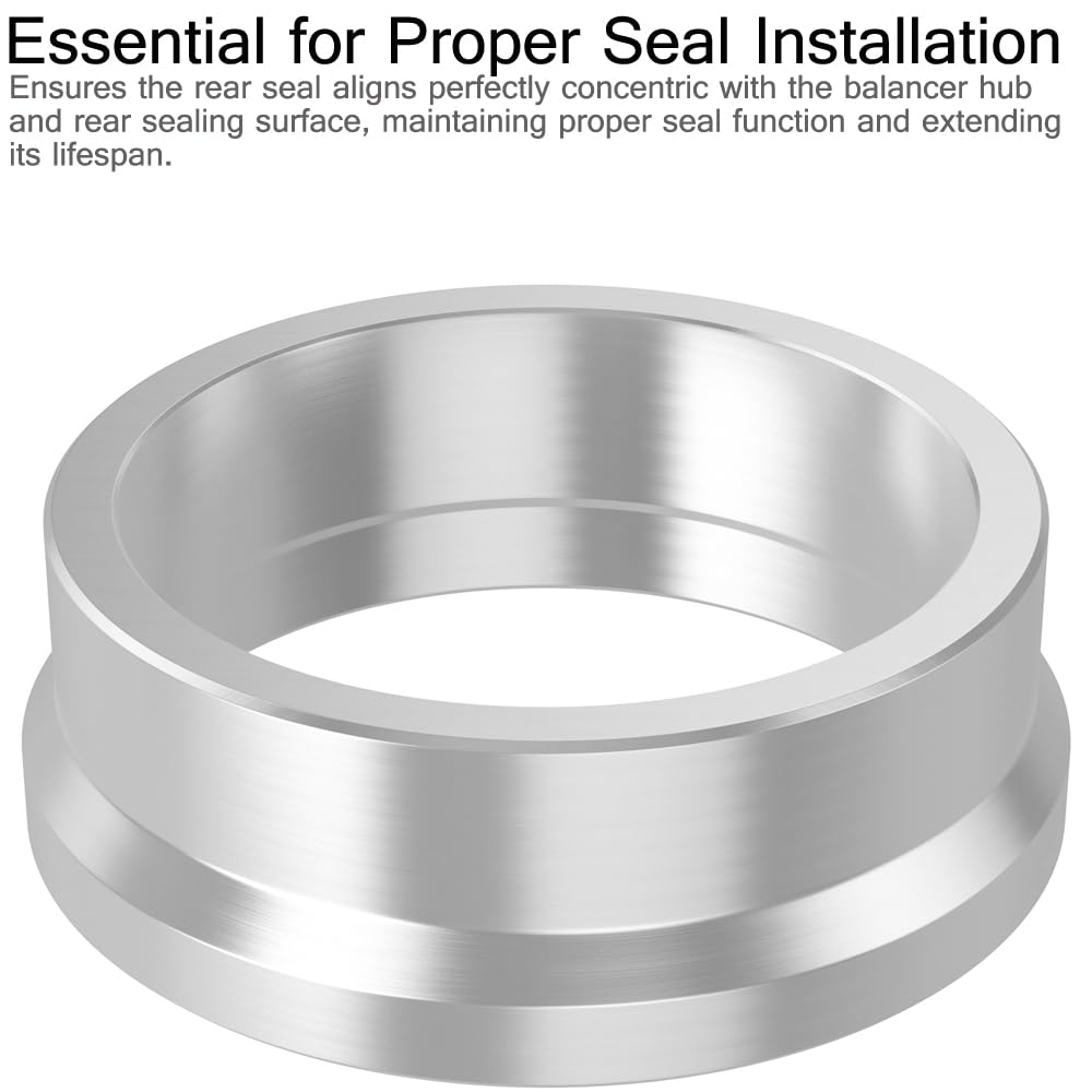 Elonn LS tool aligning rear cover with balancer hub for proper fitment