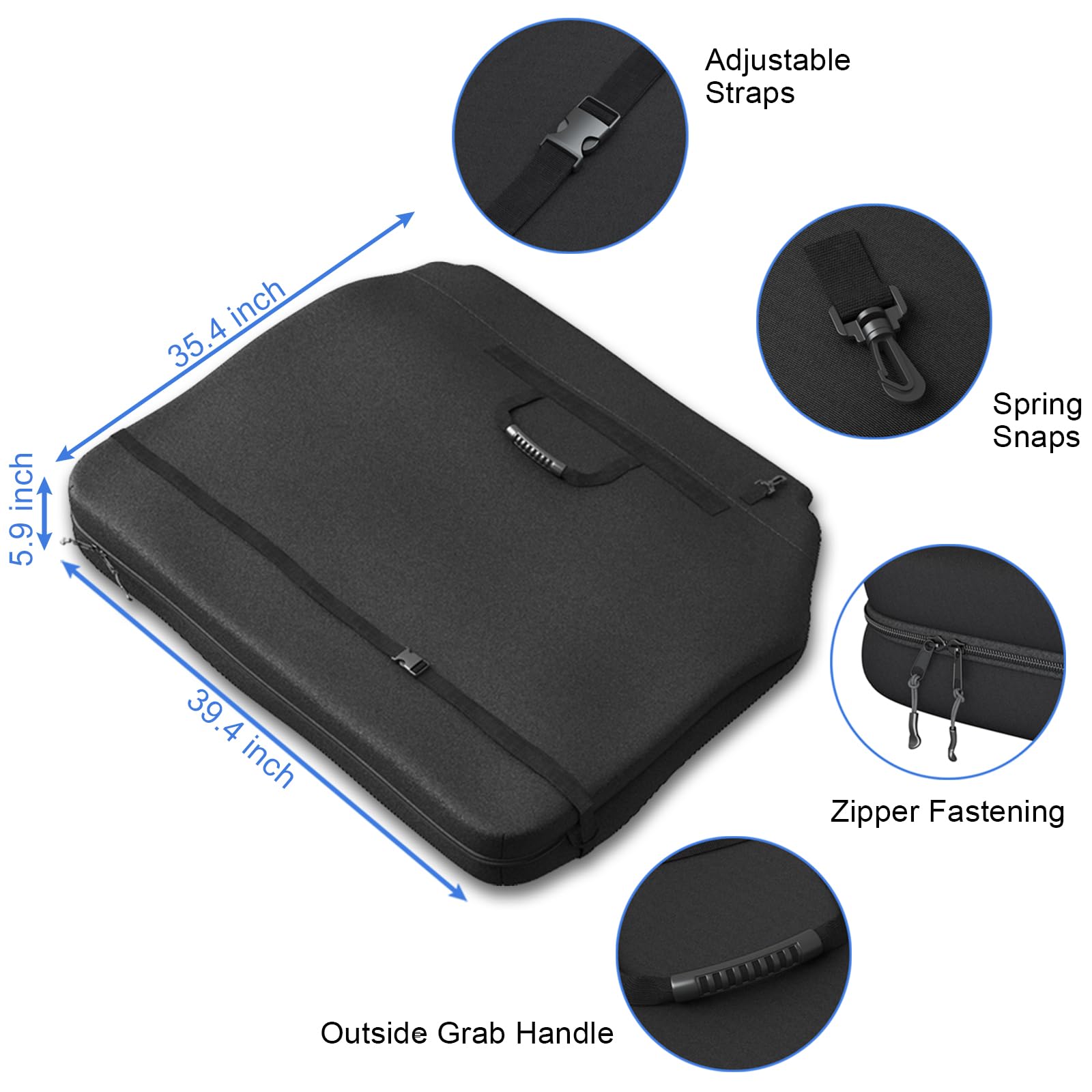 ELONN Wrangler hardtop storage bag dual-compartment design keeps two panels organized
