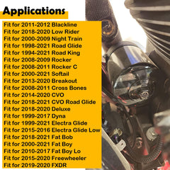 ELSOON KN-171B installed on a Harley Road Glide during routine maintenance.