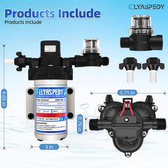 Elyaspedy 2088-594-144 pump in action delivers steady on-demand water.