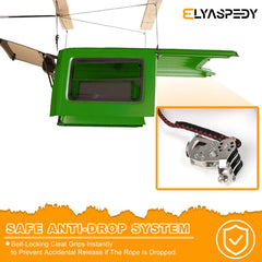 Elyaspedy anti-drop cleat secures the load during lifting.