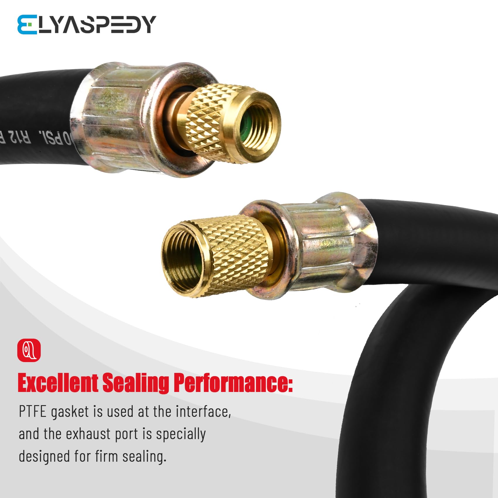 Elyaspedy PTFE gasket sealed connectors for reliable, leak-free fittings.