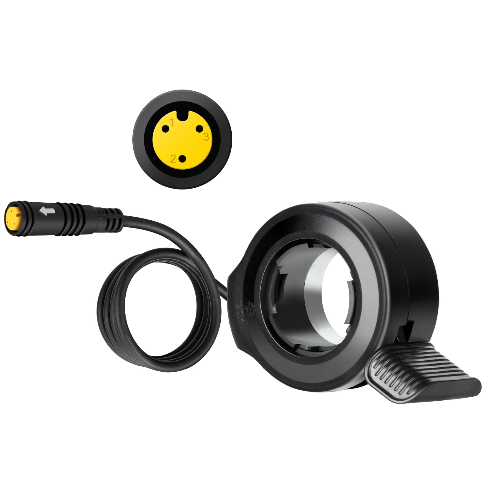 E-Mangue 3-pin thumb throttle for Bafang BBS01B, precise control on the handlebar.