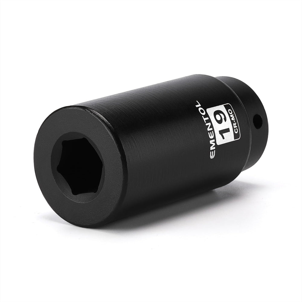 EMENTOL harmonic balancer socket, 12-drive 19mm, for stubborn crank bolts