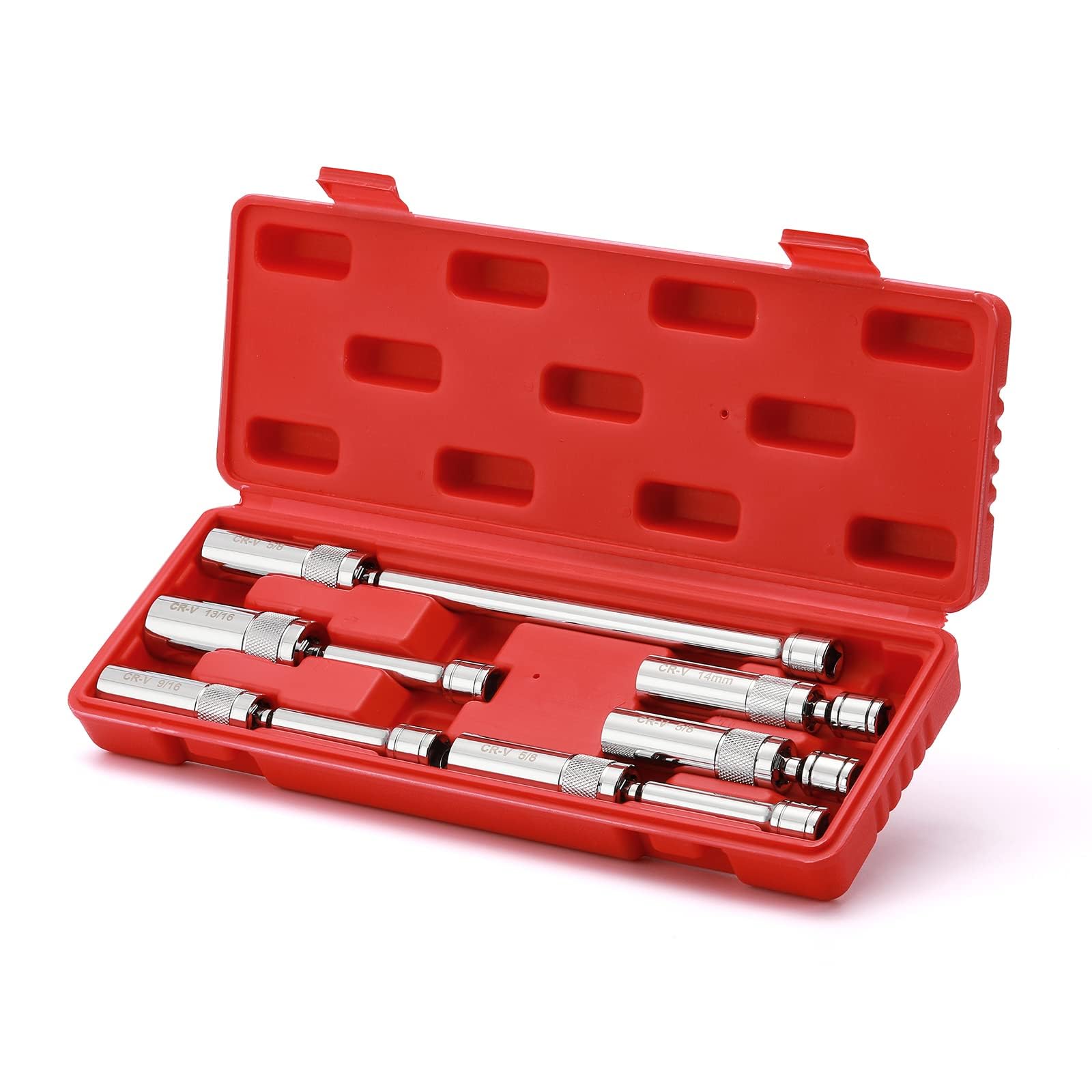 EMENTOL spark plug socket set with 3/8-drive and magnetic grip for secure installation