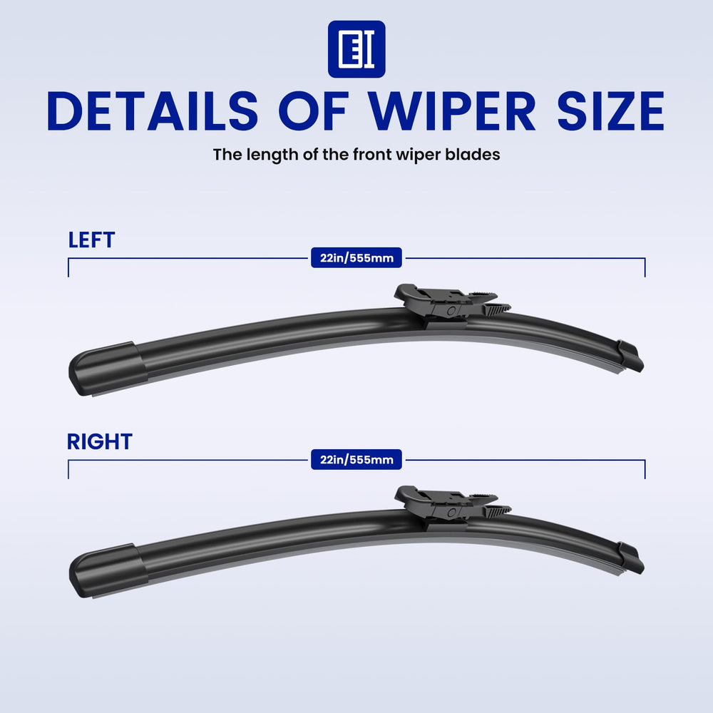EMITHSUN wiper with preinstalled adapters for effortless OEM replacement.