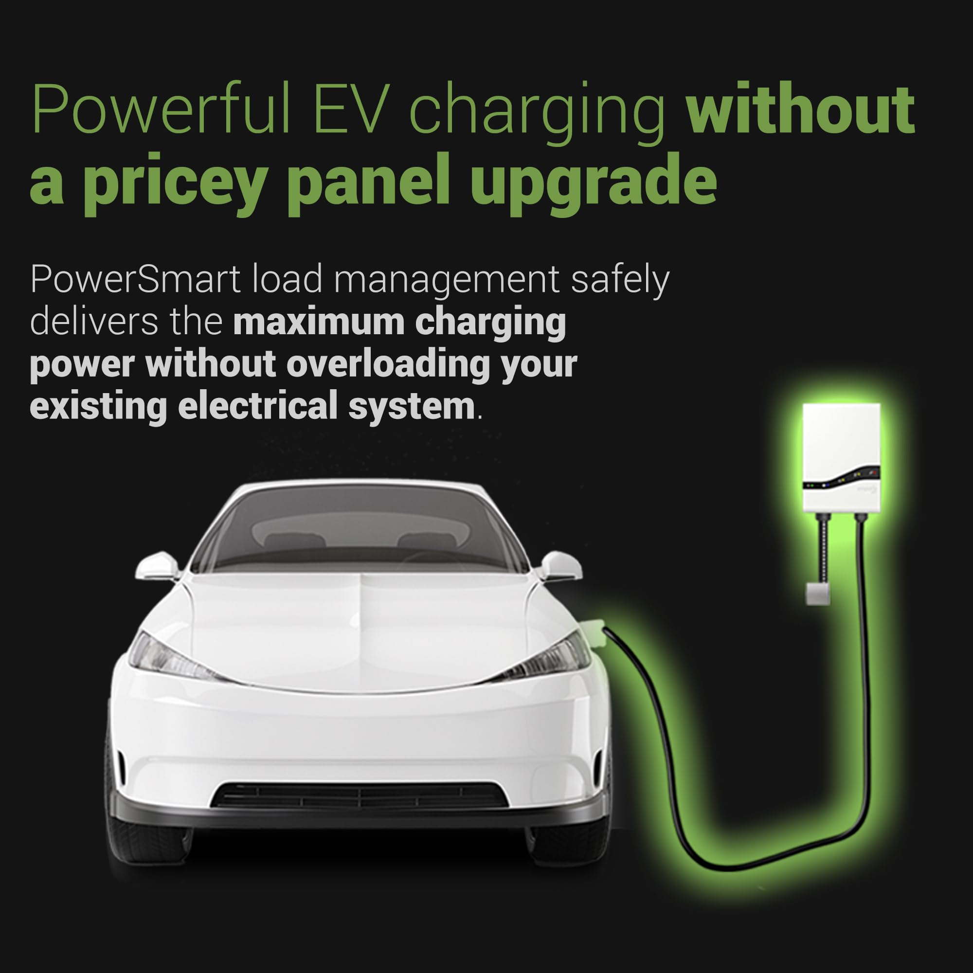 EMPORIA Pro Level 2 EV Charger wall-mount setup shows quick installation and clean wiring.