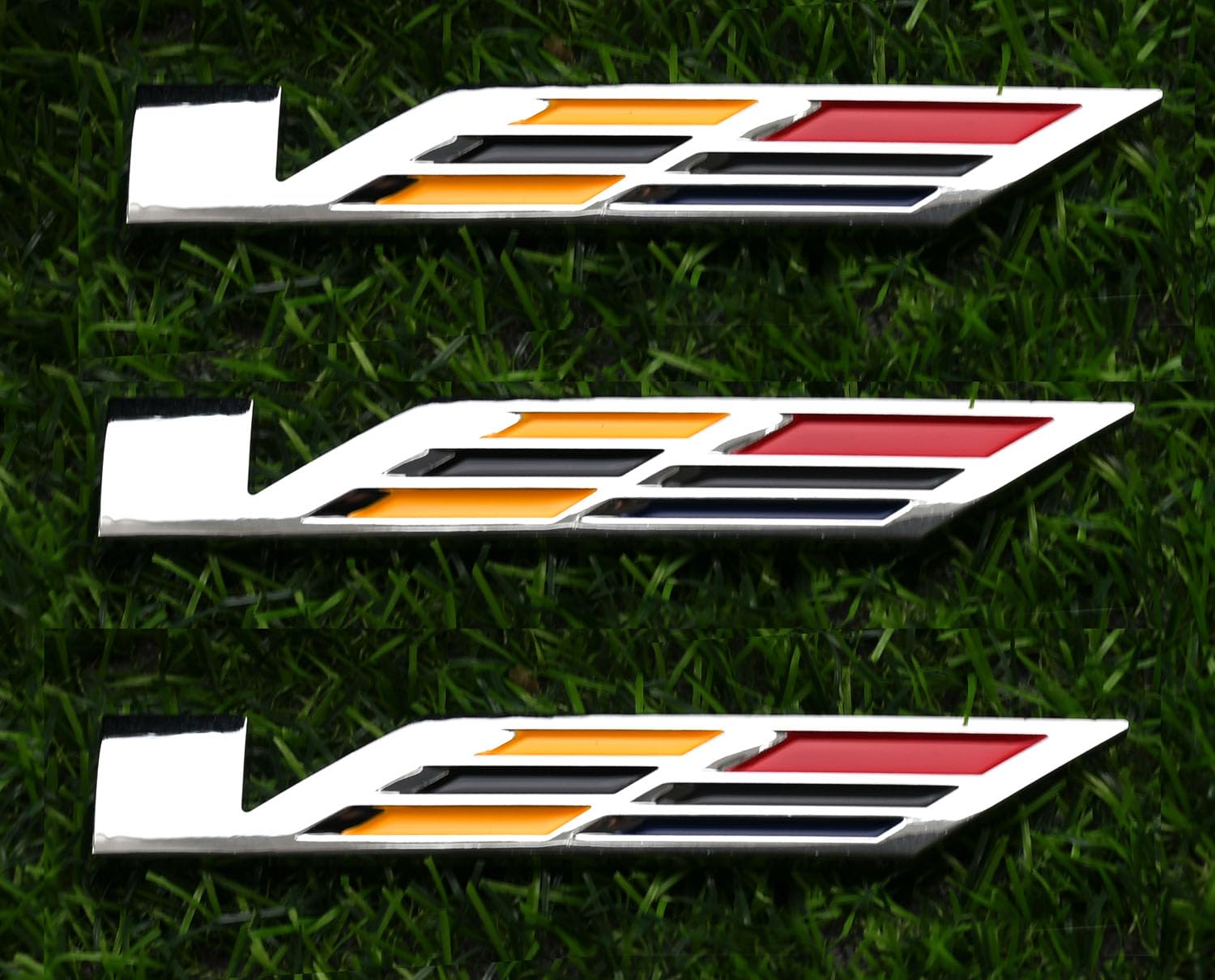 Empushco black V 3D chrome badge for ATS upgrade and sportier look