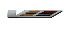 Empushco black V 3D chrome emblem on SRX for stylish update