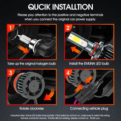 EMuna 880 LED fog bulbs improve visibility in fog, rain, and mist.