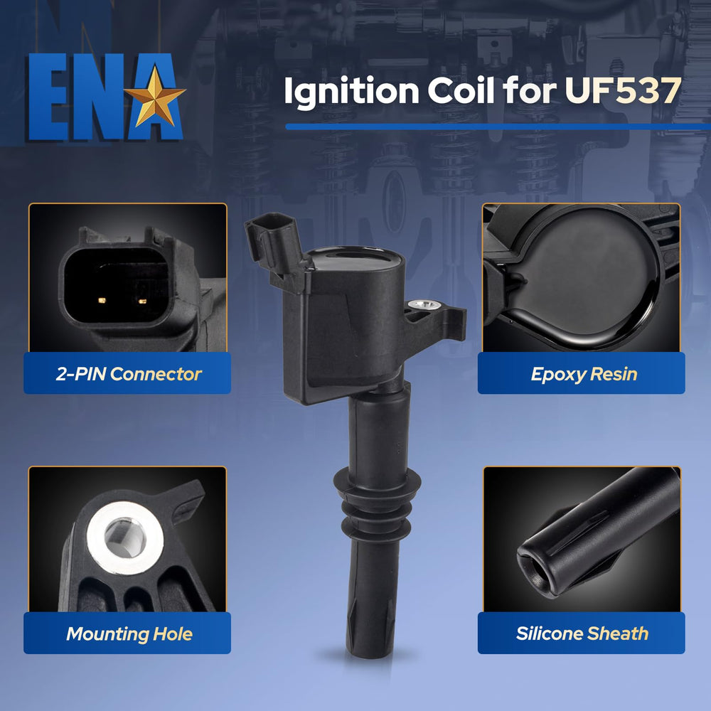 12-month warranty banner on ENA ignition components.
