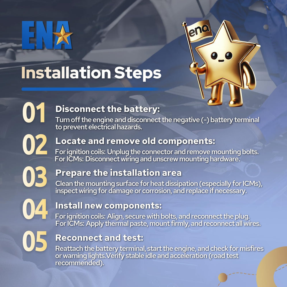 12-month warranty card for ENA kit
