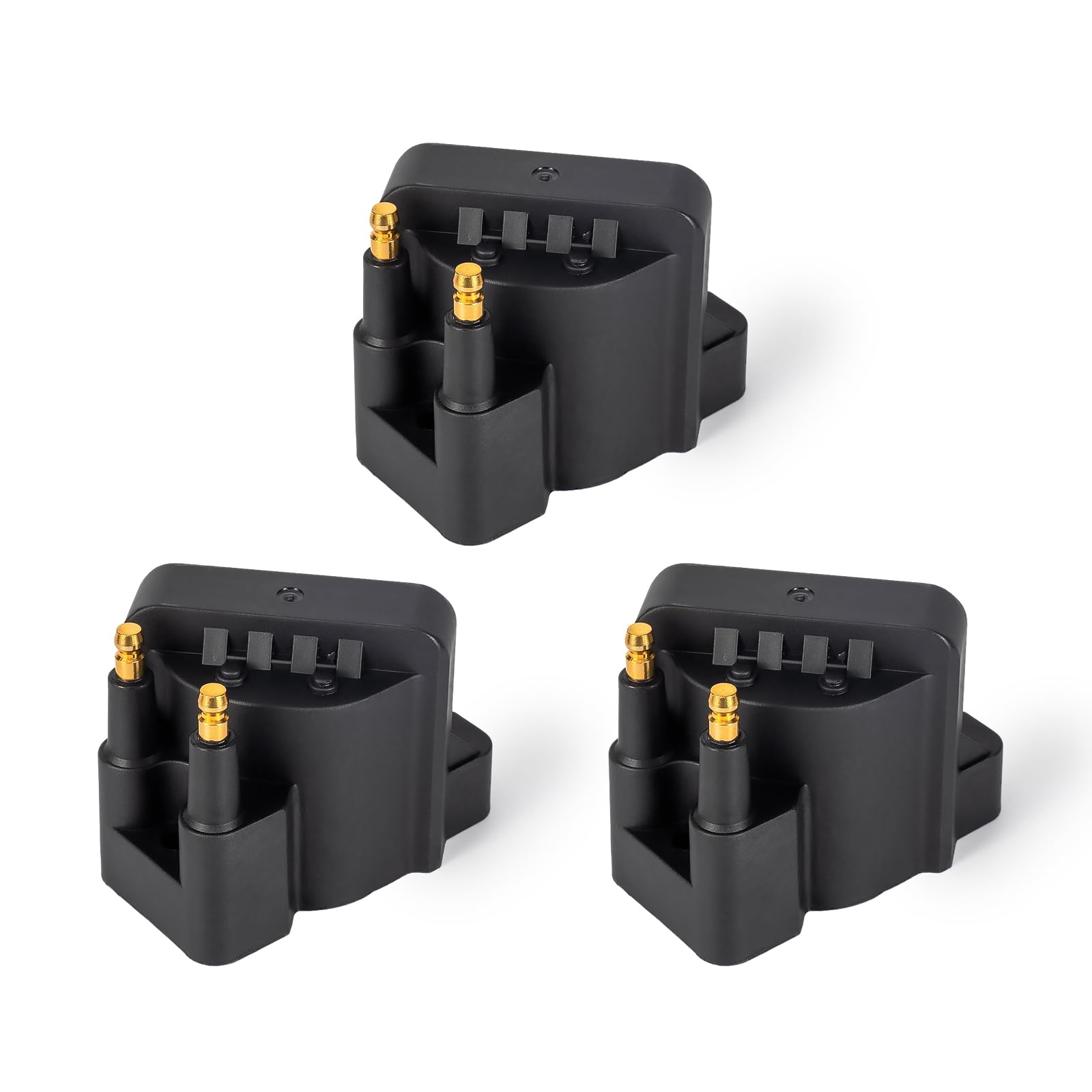 ENA 3-pack ignition coil pack front view for reliable ignition on V6 engines