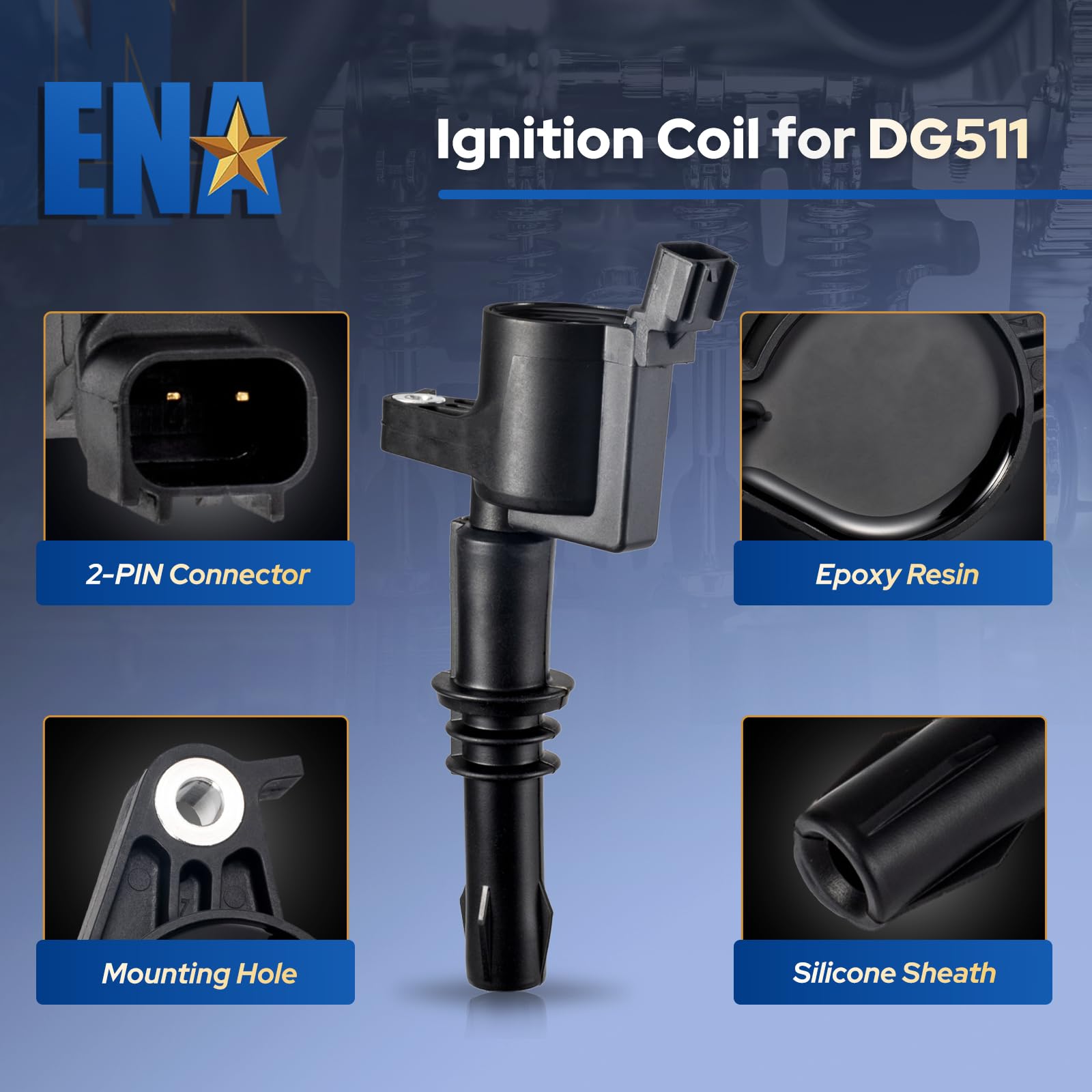 Bolt-on mounting for ENA DG511 with hardware for easy installation