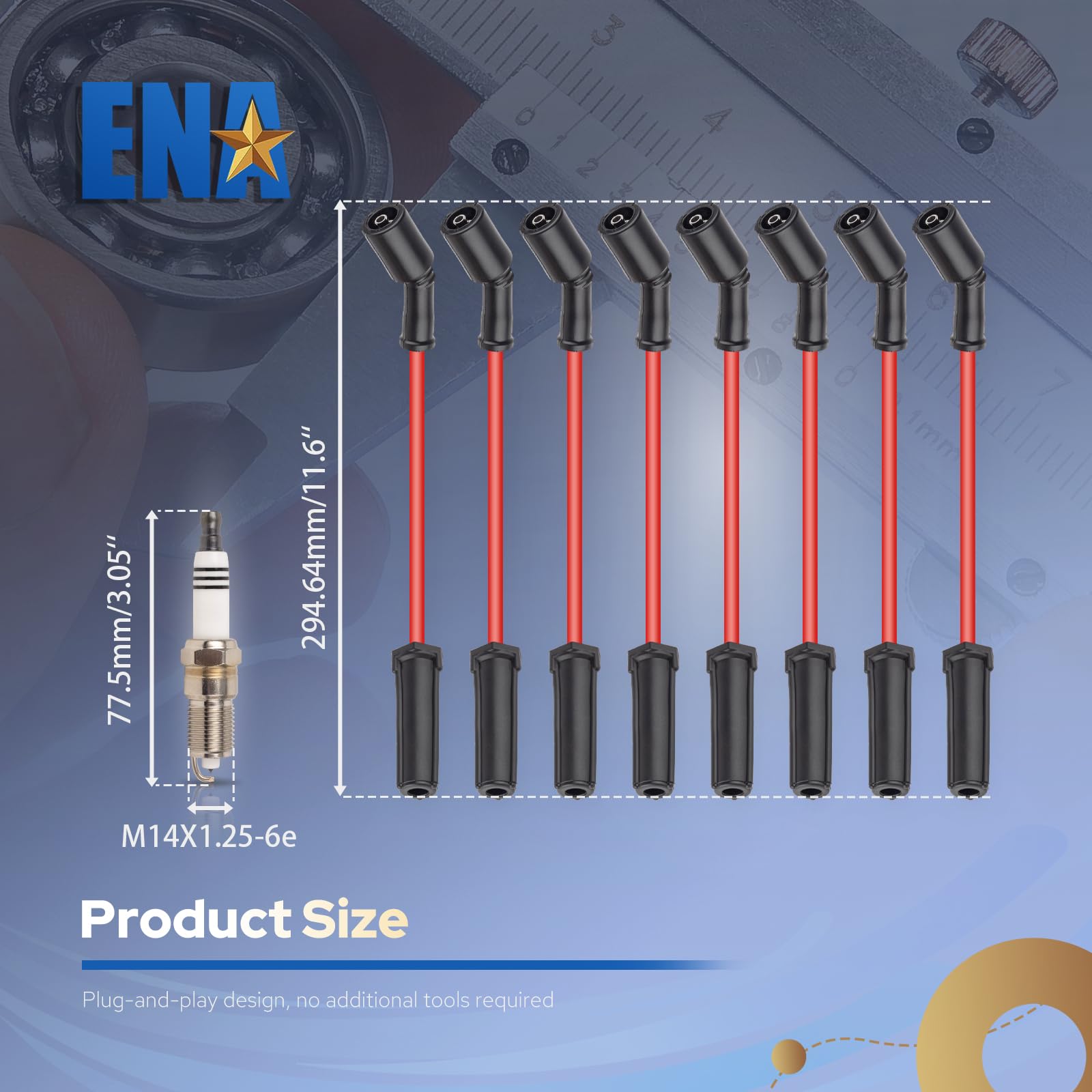 ENA durable silicone insulation and conductive core for reliable performance