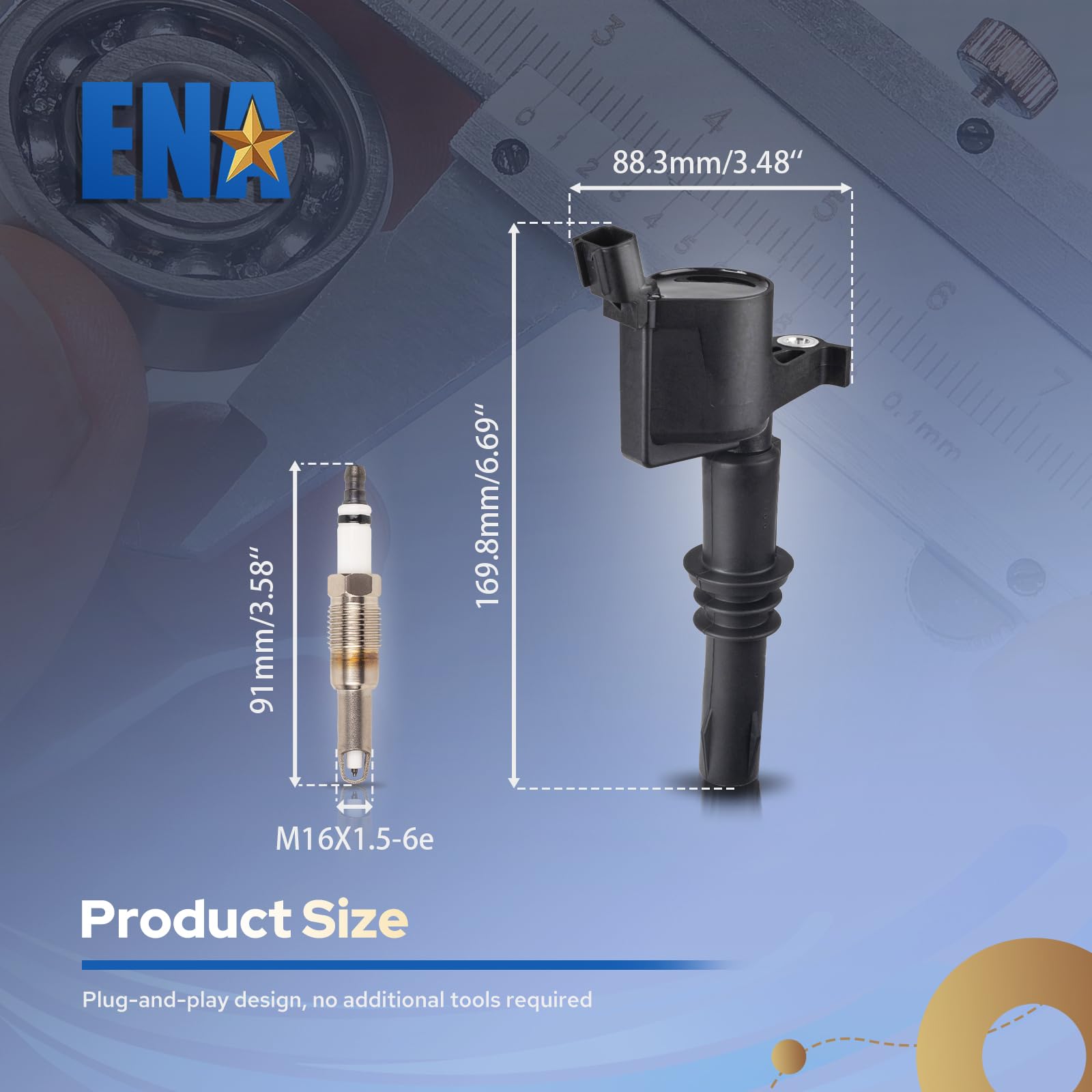 Smooth engine start and steady idle potential with ENA kit.