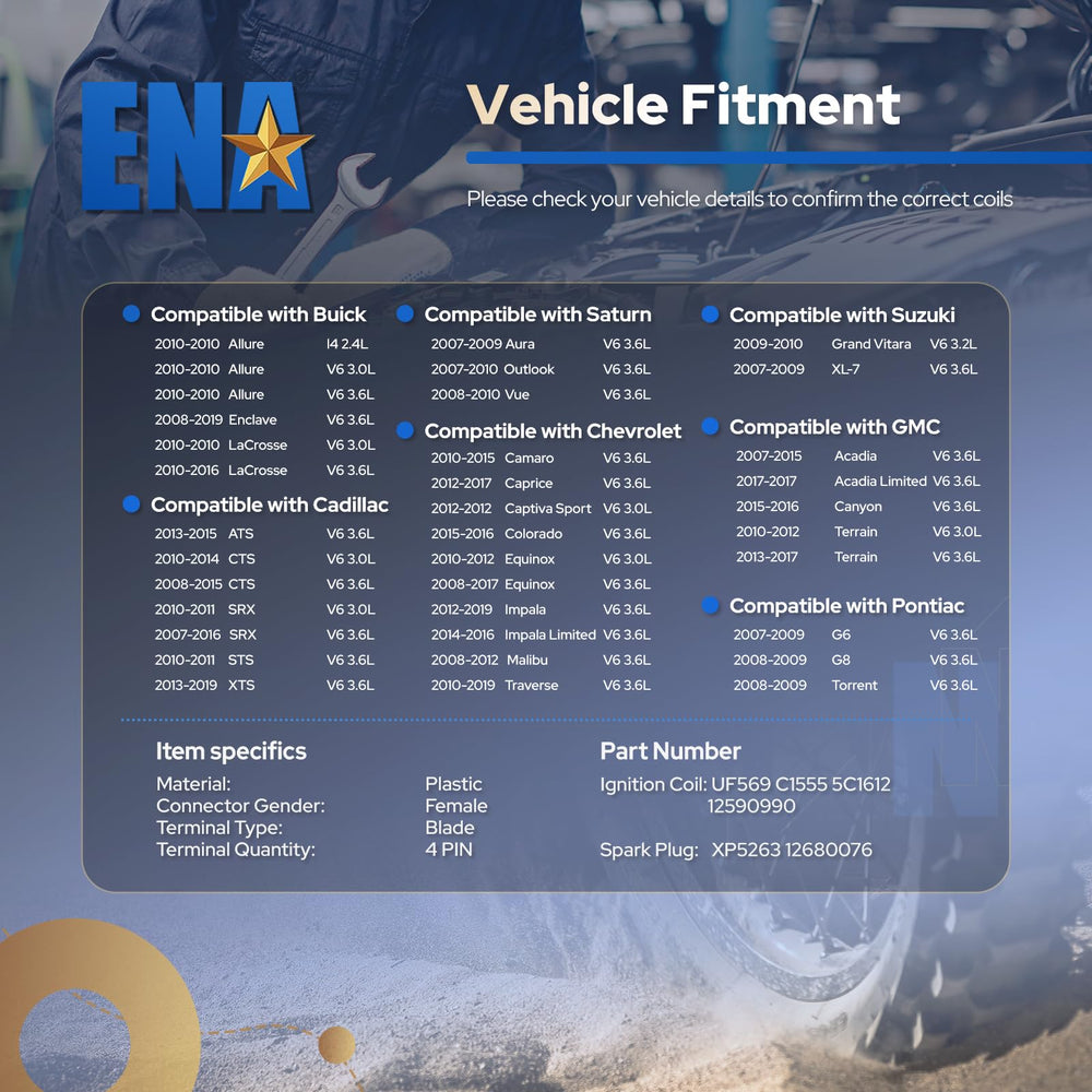 ENA GM-ready fitment demonstrates confident performance across Buick, Cadillac, Chevrolet lineup.