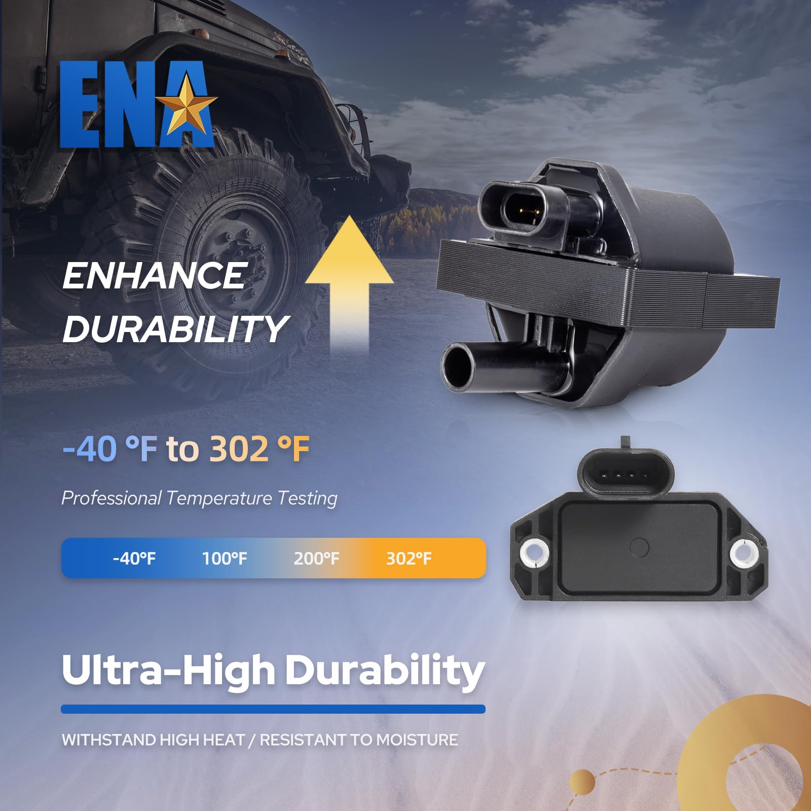 Close-up view of ENA coil for precise fit