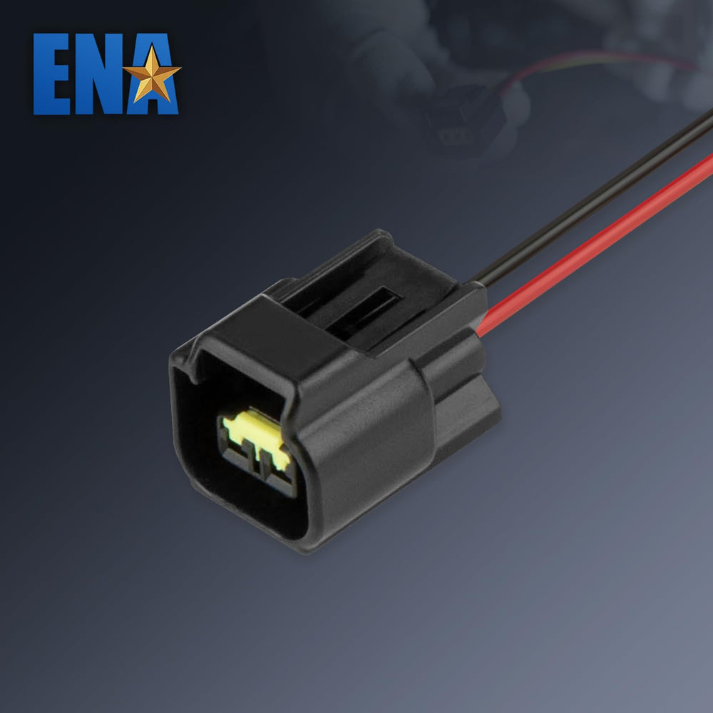 ENA ignition coil female connectors close-up showing durable terminals