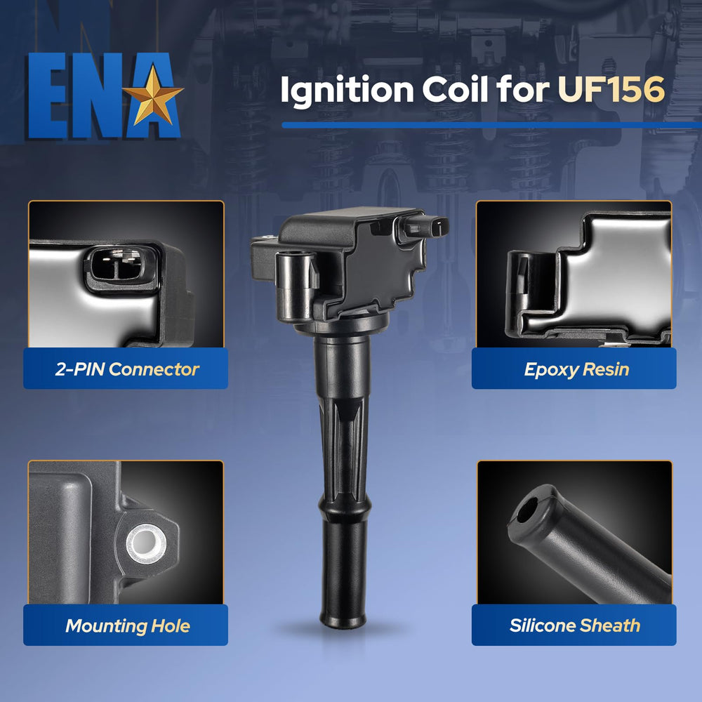 ENA ignition coil pack with plug-and-play connectors for quick install.