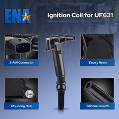 ENA ignition coil pack 6.2L coil close-up showing durable construction for V8 power