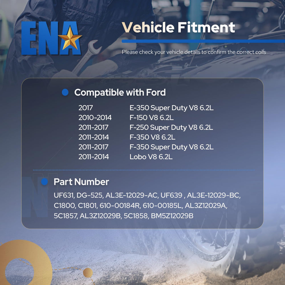 ENA ignition coil pack 6.2L heat-resilience for heavy-duty use