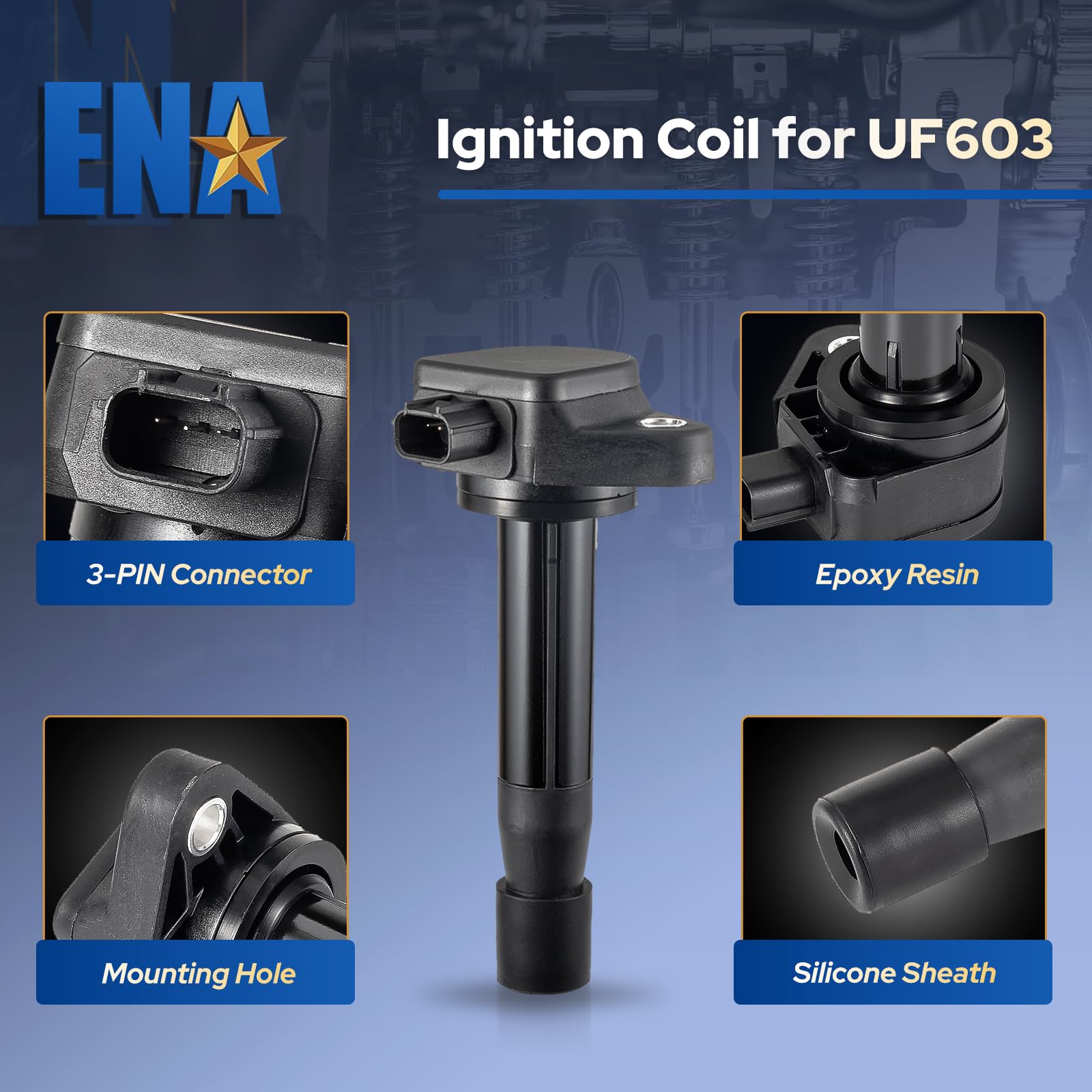 ENA ignition coil pack six packaging image for secure storage and quick ship