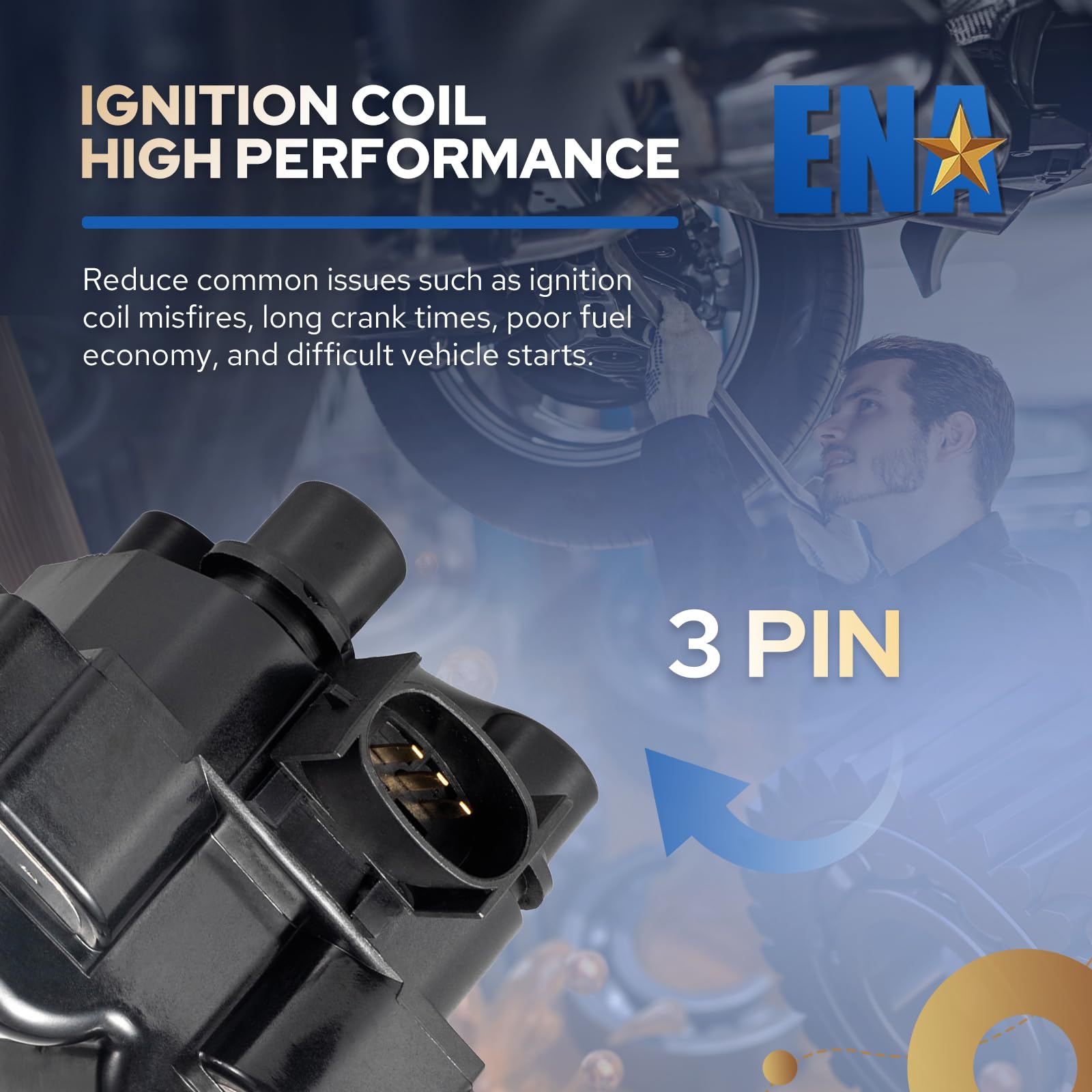 ENA ignition coil pack back view — shows connector alignment