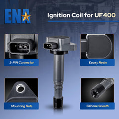 ENA ignition coil pack bolt-on design simplifies replacement and secure mounting