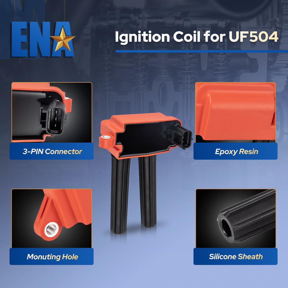 ENA coil pack compatibility with 5.7L Chrysler, Dodge, Jeep, and Ram engines.