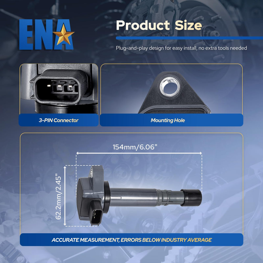 ENA complete set ensures quick replacement across six cylinders for smoother starts
